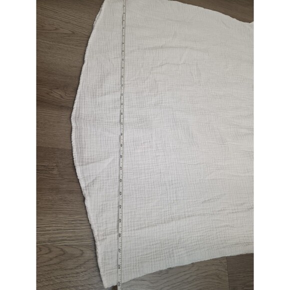 Joie 3X White Crinkle Gauze Boho Flutter Sleeve Peasant Top Blouse Plus Size - Picture 7 of 11